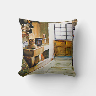 Galician Corner (Apunte)/Galician nook (Sketch) Cushion