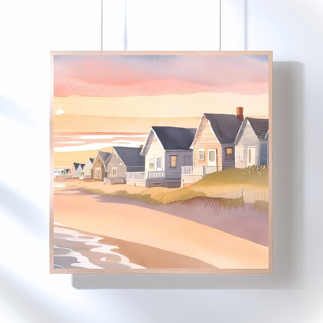 Galilee by the Sea | Rhode Island Beach Watercolor Poster (Creator Uploaded)