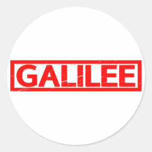 Galilee Stamp Classic Round Sticker
