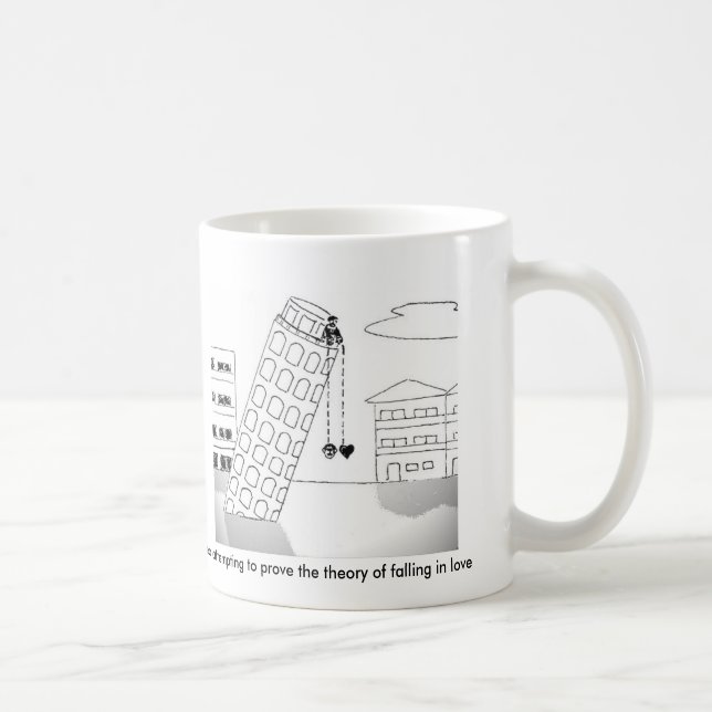 Galileo attempting to prove the theory...mug coffee mug (Right)