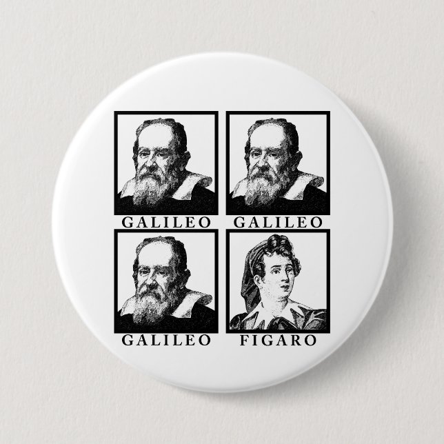 Galileo Figaro BW 7.5 Cm Round Badge (Front)