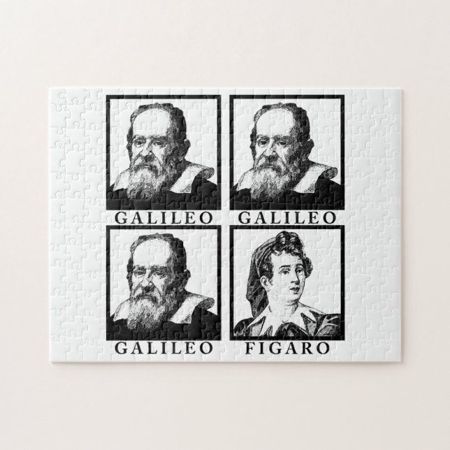 Galileo Figaro BW Jigsaw Puzzle (Horizontal)