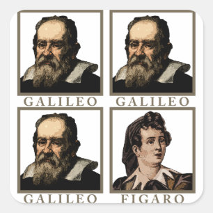 Galileo Figaro Square Sticker