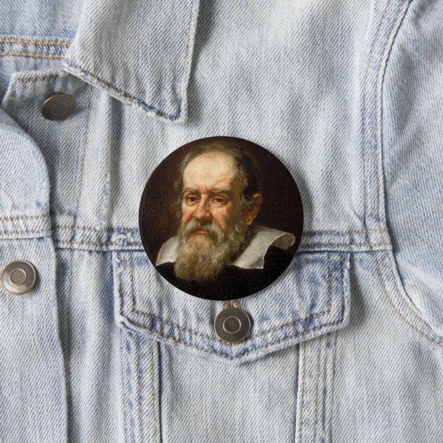Galileo Galilei 7.5 Cm Round Badge (In Situ)