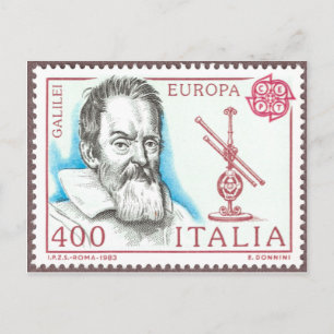 Galileo Galilei Astronomy Postcard