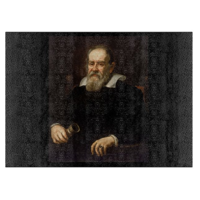 Galileo Galilei: Father of Science & Astronomy Cutting Board (Front)