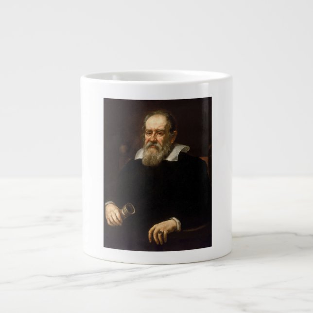 Galileo Galilei: Father of Science & Astronomy Large Coffee Mug (Front)