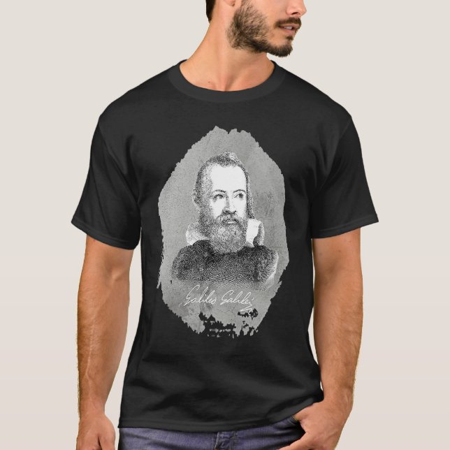 Galileo Galilei Italian Scientist T-Shirt (Front)