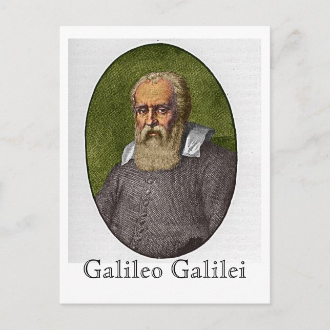 Galileo Galilei Postcard (Front)
