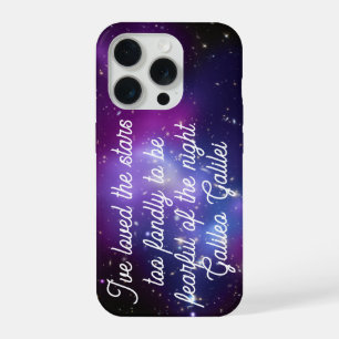 Galileo Quote Galaxy Cluster Celestial Photo iPhone 15 Pro Case