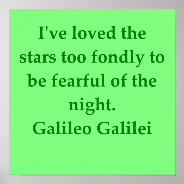 Galileo quote poster (Front)