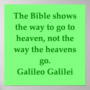 Galileo quote poster
