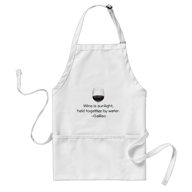 Galileo Wine Quote Standard Apron (Front)