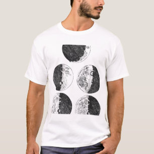 Galileo's drawings of the phases of the moon T-Shirt