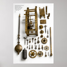 Galileo's Pendulum Clock Mechanism Print