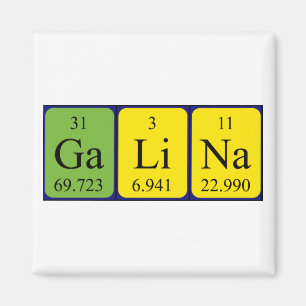 Galina periodic table name magnet
