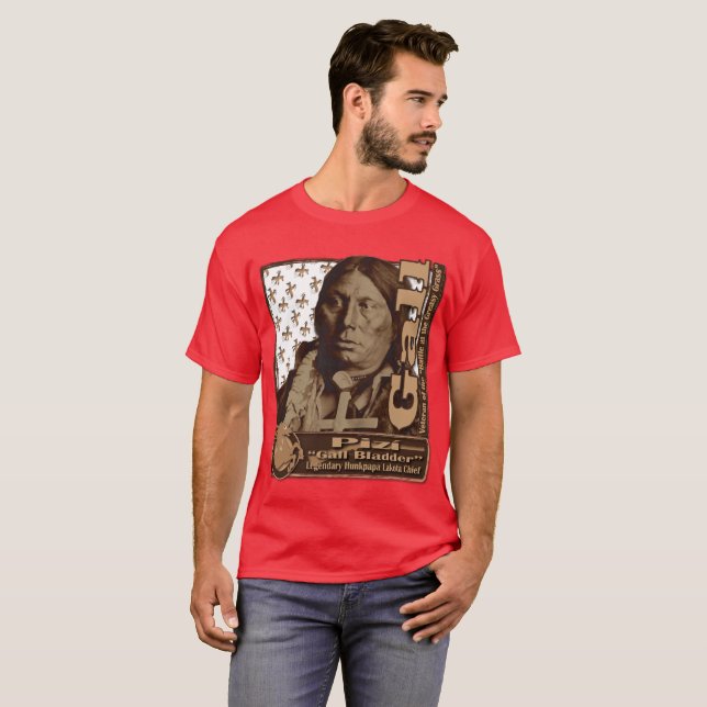 Gall Hunkpapa Lakota War Chief T-Shirt (Front Full)