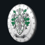 Gallagher Coat of Arms Dartboard<br><div class="desc">Get your Gallagher surname family crest or coat of arms printed on all these inexpensive gifts.  Irish Gallagher Family Crest and Gallagher Coat of Arms</div>