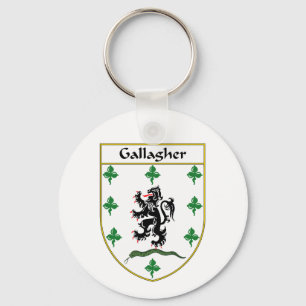 Gallagher Coat of Arms/Family Crest Key Ring