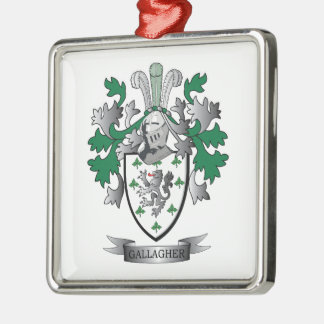 Gallagher Coat of Arms Metal Tree Decoration