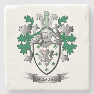 Gallagher Coat of Arms Stone Coaster