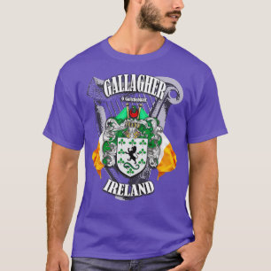 Gallagher Family Name English and Irish T-Shirt
