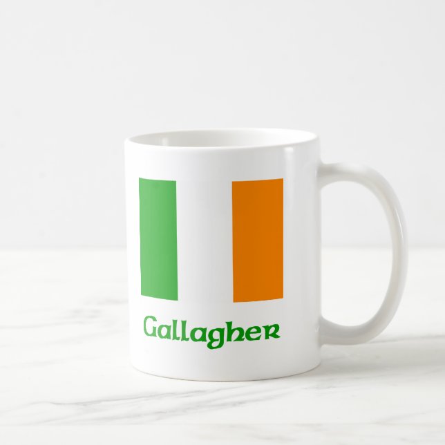 Gallagher Irish Flag Coffee Mug (Right)