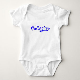 Gallagher Surname Classic Style Baby Bodysuit