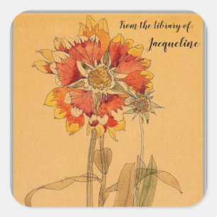 Gallardia by Charles Mackintosh Square Sticker