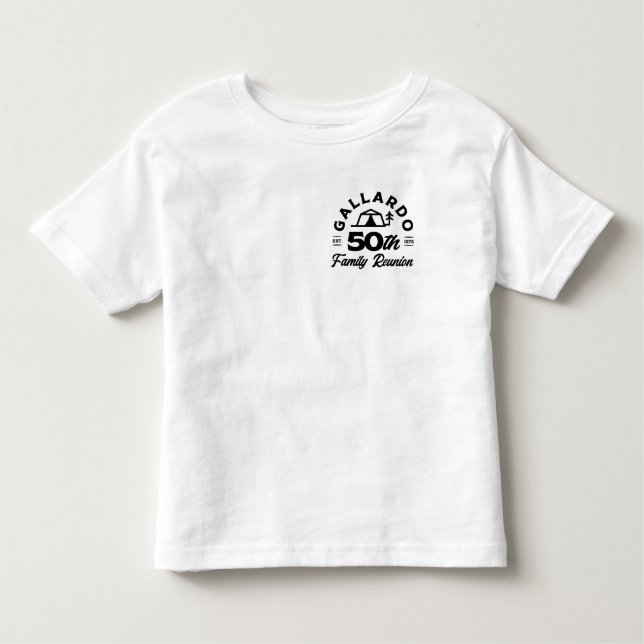 Gallardo 50th Anniversary Family Reunion Toddler T-Shirt (Front)