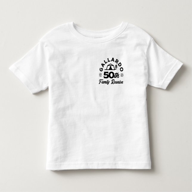 Gallardo 50th Anniversary Family Reunion Toddler Toddler T-Shirt (Front)