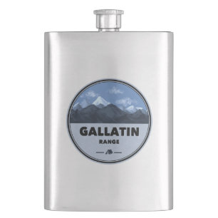 Gallatin Range Montana Wyoming Camping Hip Flask