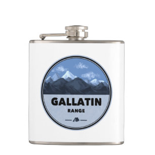 Gallatin Range Montana Wyoming Camping Hip Flask
