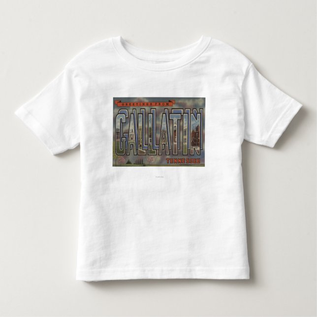Gallatin, Tennessee - Large Letter Scenes Toddler T-Shirt (Front)