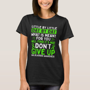 Gallbladder Awareness Fighter Warrior Green Ribbon T-Shirt