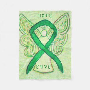 Gallbladder Cancer Awareness Ribbon Chemo Blanket
