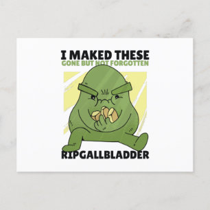 Gallbladder stones postcard