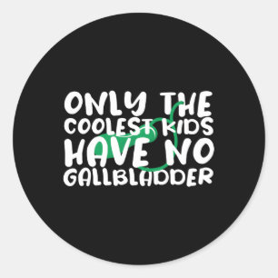 Gallbladder Surgery Removal Recovery Classic Round Sticker