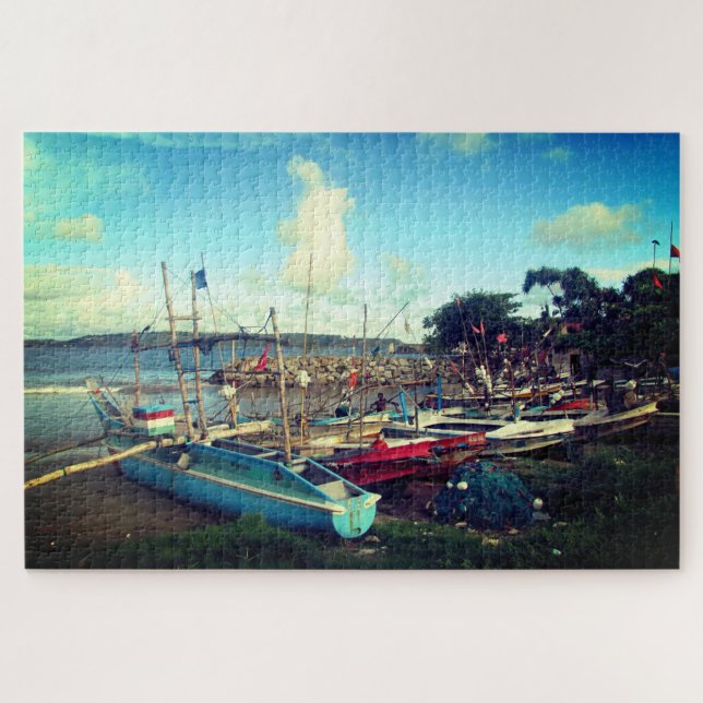 galle boat harbour jigsaw puzzle (Horizontal)