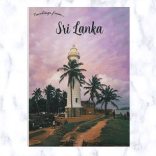 Galle Lighthouse In Sri Lanka Postcard