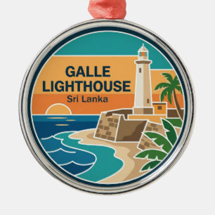 Galle Lighthouse Sri Lanka Metal Ornament