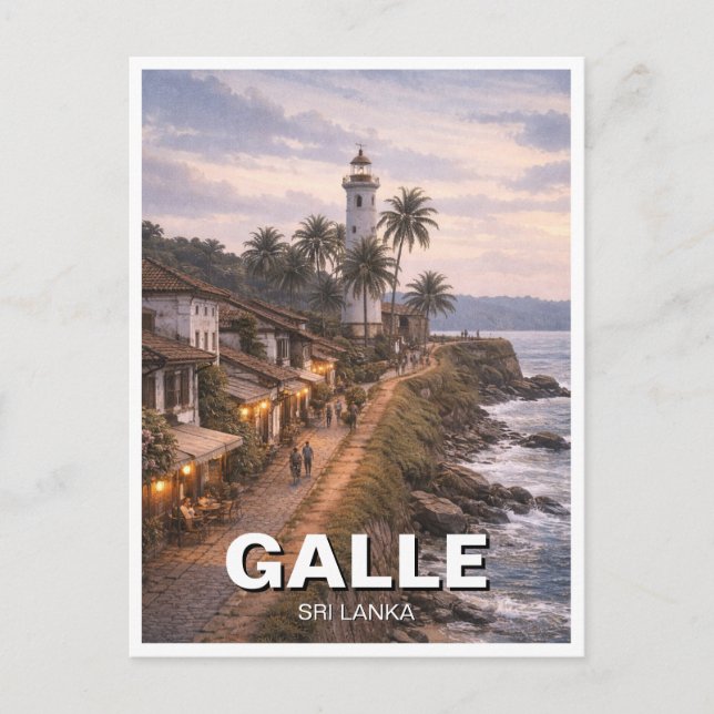 Galle Lighthouse Sri Lanka Postcard (Front)