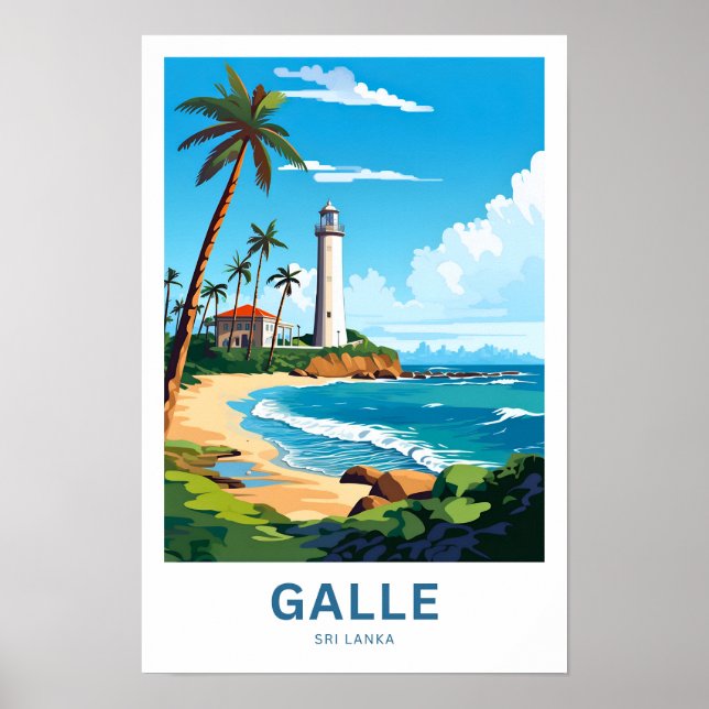Galle Sri Lanka Travel Print (Front)