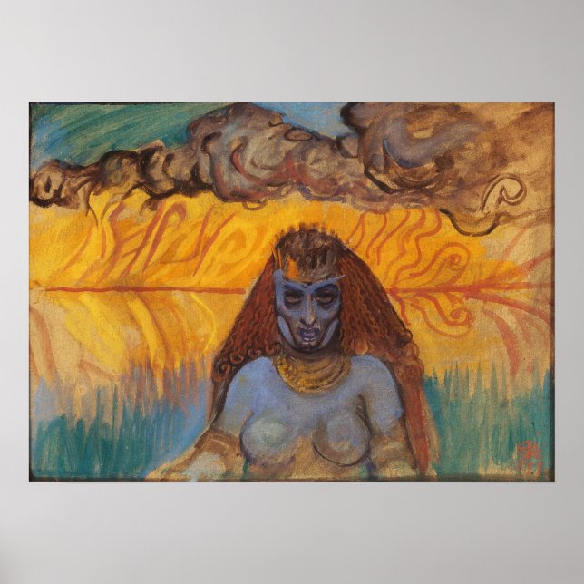 Gallen-Kallela - Babylonian Woman (Upper Body) Poster (Front)