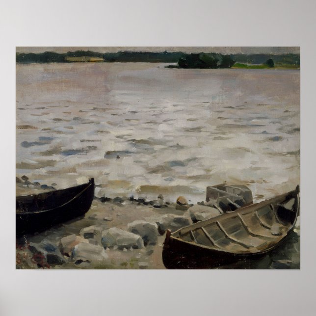 Gallen-Kallela - Boats On The Shore Poster (Front)