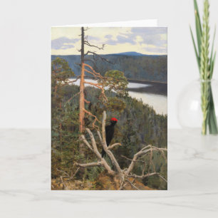 Gallen-Kallela - Great Black Woodpecker 1894 Card