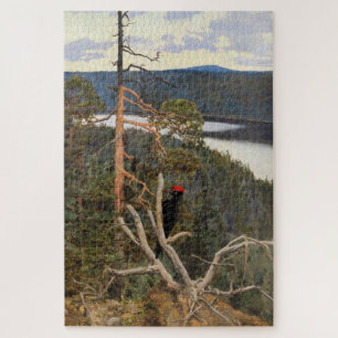 Gallen-Kallela - Great Black Woodpecker 1894 Jigsaw Puzzle