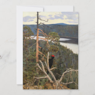 Gallen-Kallela - Great Black Woodpecker 1894 Thank You Card