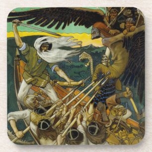 Gallen-Kallela’s “Defense” coasters