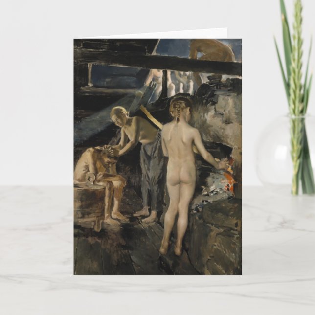 Gallen-Kallela’s Sauna greeting card (Front)